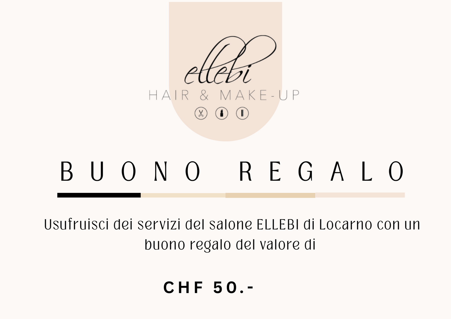 Buono Regalo CHF 50.- (Servizi in salone)