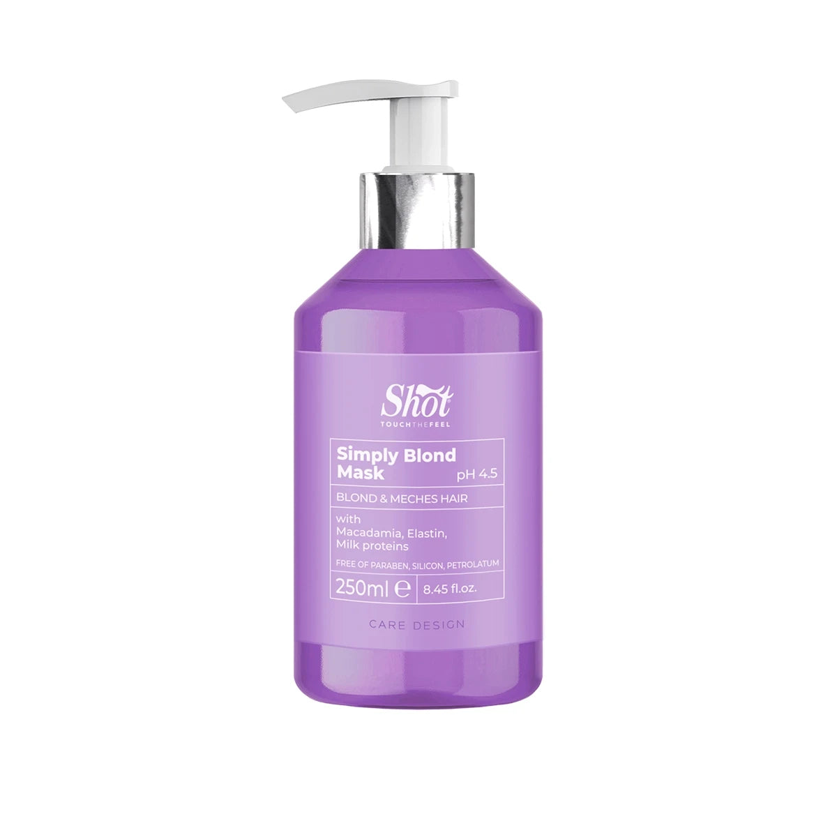 Shot Design Simply Blond Mask – Maschera Nutriente per Capelli Biondi (250 ml) ✨