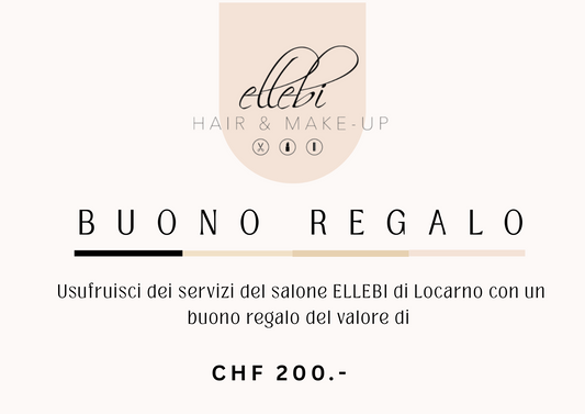 Buono Regalo CHF 200.- (Servizi in salone)